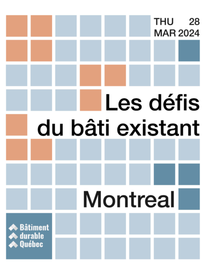 Présentation au Bâtiment durable Québec Symposium